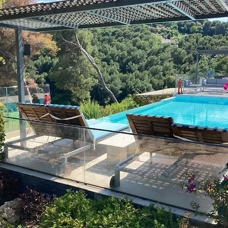 Lagon Bleu Superb Modern With 360 View On The Hills Vallauris