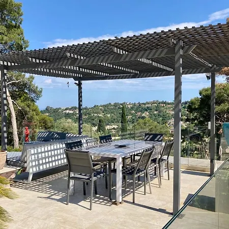 Lagon Bleu Superb Modern With 360 View On The Hills Vallauris