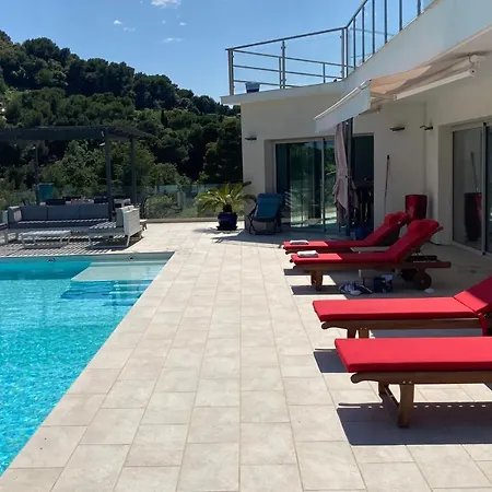 Lagon Bleu Superb Modern With 360 View On The Hills Villa Vallauris